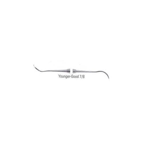 Hu-Friedy SYG7/86 #7/8 Double End Younger Good Curette #6 Satin Steel Handle Hu-Friedy SYG7/86 #7/8 Double End Younger Good Curette #6 Satin Steel Handle